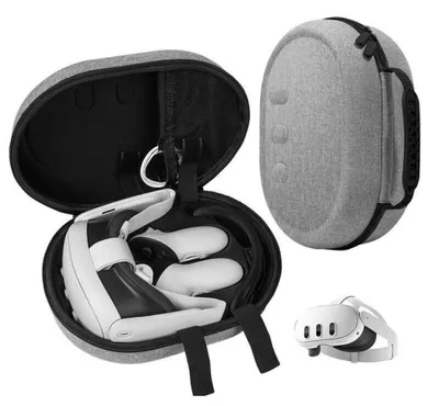 Produktbild von Für Meta Quest 3 Hard Shell Transporttasche Schutz Case Grau