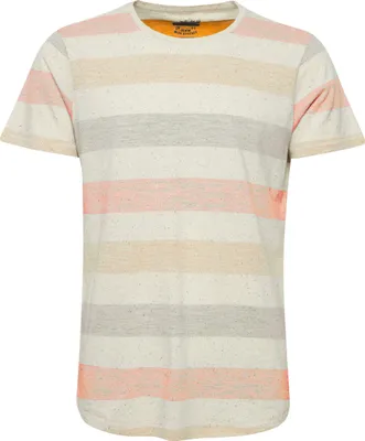 Produktbild von BLEND BHEfkin Herren T-Shirt Kurzarm Shirt mit Streifen Rundhals-Ausschnitt Baumwollmischung Regular fit
