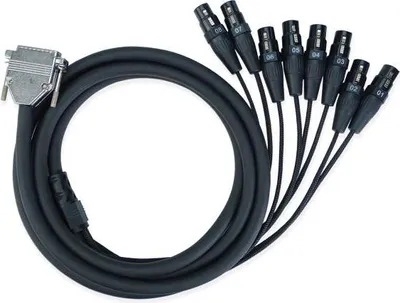 Immagine prodotto di cavo multiplo keepdrum sna55-8 Sub-D DB-25 a 8x XLR femmina