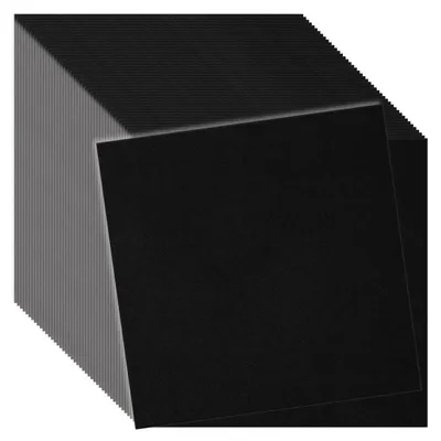 Produktbild von 3D Deckenpaneele Polystyrol Schwarz | Deckenverkleidung | Dekorative Paneele Für Wohnzimmer, Schlafzimmer | 50 x 50 cm | 48 Stück