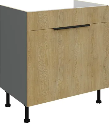 Produktbild von Spülenunterschrank Cremona Anthrazit 80 ZL 1S BB mit Auszug
