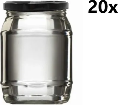 Obrázok produktu pre Varné sklo 720 ml CHRISTEL číre 20 ks VČETNE ČIERNYCH LIPOV, počet kusov v balení: 20