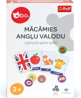 Zdjęcie produktu dla Bo. Edukacyjna gra planszowa „Angielski to zabawa” (w języku łotewskim)
