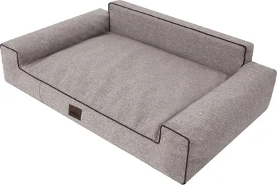 Produktbild von Legowisko ortopedyczne dla psa GLAMOUR sofa poduszka miejsce do spania bezowe 78x53 rozmiar L Doggy