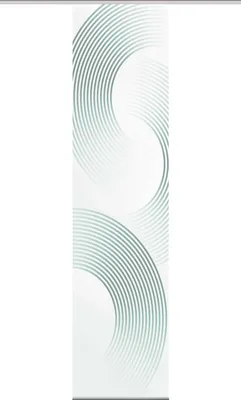 Produktbild von BEXON Schiebegardine, Halbkreismotiv, halbtransparent, 260x60 cm