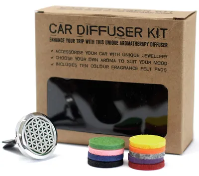 Imagen del producto de Kit difusor para coche -La flor de la vida - 30mm
