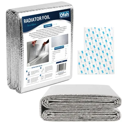 Produktbild von Reflektierende Heizkörperfolie – 5 m x 60 cm – Magnetisch