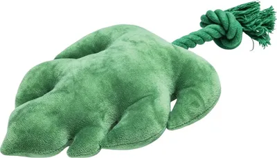 Produktbild von Beeztees Dschungelblatt - Hundespielzeug - Plüsch - Grün - 33x15x6 cm