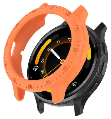 Produktbild von Hoesje Venu 3 45 mm - Premium TPU-Silikon - Stoßfest - Orange - Sturzfest - Schutzhülle für Smartwatch - Einzigartiges Design