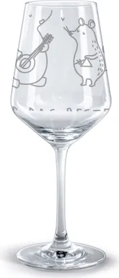 Produktbild von Mr. & Mrs. Panda weinglas graviert Big Band - Transparent - Geschenk, Maus, Rotwein Glas, Delfin, Hund, Rotweinglas mit Gravur, Kelch, Musik, für, Elefant