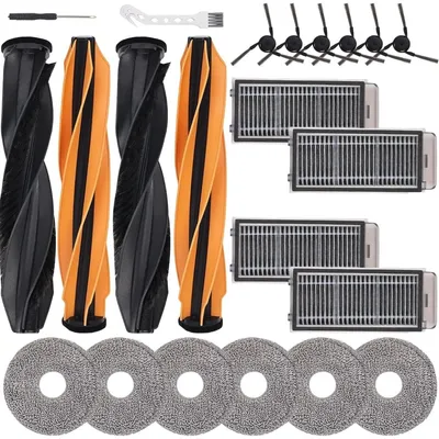 Produktbild von INF Ersatzteil-Set für Saugroboter, kompatibel mit Dreame X50 Ultra, L50 Pro Ultra, L40s Pro Ultra, X50 Master und Mova V50 Ultra - Hauptbürste, Seitenbürste, Mop-Tuch und Filter