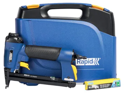Produktbild von Rapid PS111, Heftzange, Schwarz, Blau, Gelb, 6 mm, 1,6 cm, Pneumatisch, 70 mm