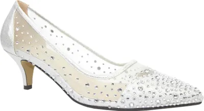 Produktbild von Lunar - Damen Pumps "Al", Falscher Edelstein GS420 (37 EU) (Silber)