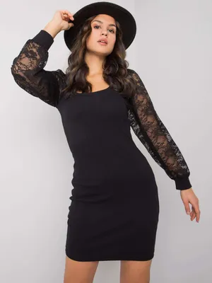 Produktbild von Rue Paris Minikleid für Frauen Lyolinde schwarz S/M