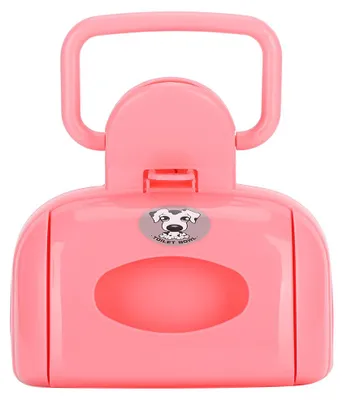 Produktbild von Haustiere Kotschaufel, Tasche, zum Aufsammeln von Hundekot, für den Außenbereich, für Tierabfälle, Reinigungswerkzeug, Grifftyp (rosa)