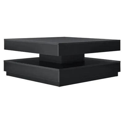 Produktbild von In And OutdoorMatch Couchtisch Madyson - Mit drehbarer Tischplatte - Schwarz - Spanplatte - Modernes Design