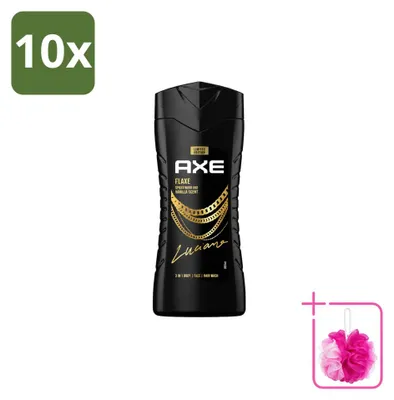 Zdjęcie produktu dla 10 sztuk żelu pod prysznic Axe Flaxe - 250 ml - zestaw ekonomiczny