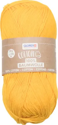 Produktbild von Wolle Baumwolle Baumwolle sonnengelb 170 m 50 g