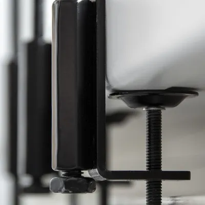 Produktbild von Esschert Design Fensterbankhalterung Schwarz S rund Ø 14 cm - Metall