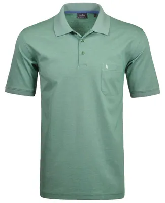 Ragman H-Polo Polo Soft-Knit uni in grün