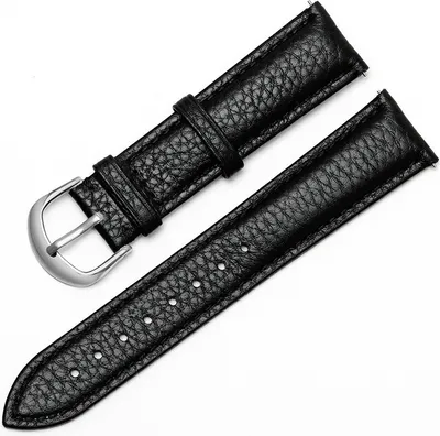 Produktbild von INF Bransoletka do zegarka z wzorem Litchi Czarny 16 mm