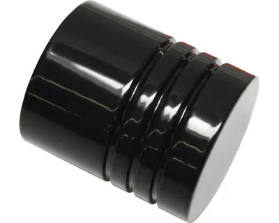 Produktbild von Gardinia Endstück Zylinder für Ø 20 mm schwarz cm