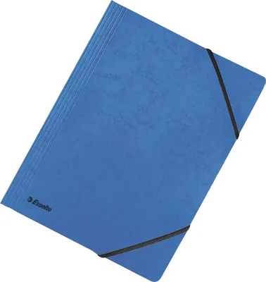 Produktbild von Eckspanner A4 390g/qm für 250 Blatt blau Packung mit 25 Stück