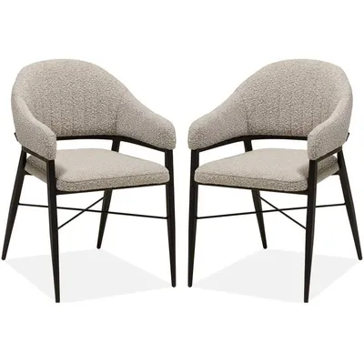 Imagen del producto de MX Sofá, silla para comedor Roma - Color caramelo (juego de 2 unidades)
