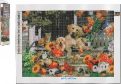 Obrázok produktu pre Norimpex Diamantové maľovanie Jesenná zábava 30x40cm