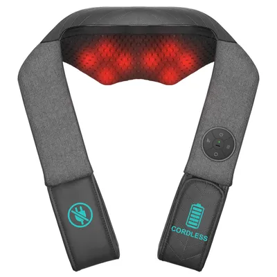 Produktbild von Nekteck Nackenmassage Shiatsu, grau, mit Akku Shiatsumassage, mit Wärmefunktion