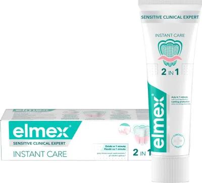 Produktbild von Elmex Sensitive Clinical Expert Instant Care Zahnpasta 75 ml