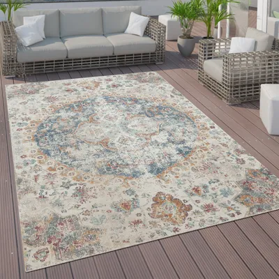 Produktbild von In- und Outdoor-Teppich, Kurzflor Mit Orient Design In versch. Farben und Größen Grösse 160x230 cm