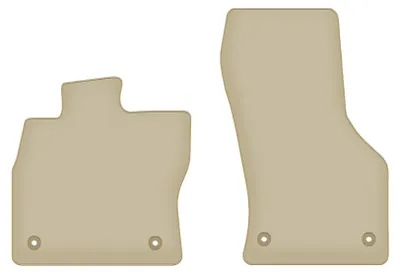 Tappetini Anteriori In Velluto Per VW Passat B7 (2010-2014) – Qualità Base – Antiscivolo – 2 Pezzi – Nero - 3