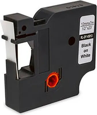 Produktbild von MediaRange Schriftbandka. komp. Dymo 12mmx7m laminiert sw/ws