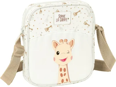 Obrázek produktu pro SOPHIE LA GIRAFE -HONEY Malá taška přes rameno, dětská taška přes rameno, dětská taška, Ideální pro děti od 5 do 14 let, Pohodlná a všestranná, Kvalitní a robustní, 16x4x18 cm, Světle béžová