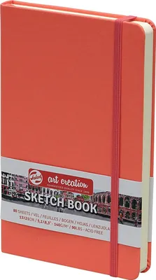 Produktbild von ROYAL TALENS Art Creation Skizzenbuch 130 x 210 mm rot 80 Blatt