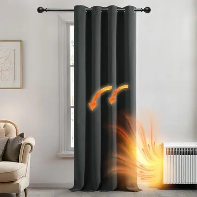 Obrázek produktu pro Tmavě šedá termální zatemňovací roleta 140 x 175 cm