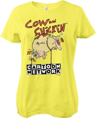 Produktbild von Cow and Chicken Balloon Girly Tee - Large - Yellow
