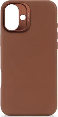Produktbild von Decoded Leather Case, Cover, Apple, iPhone 16 Plus, 17 cm (6.7"), Braun