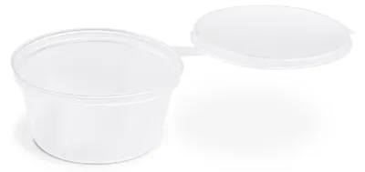 Produktbild von 1000 Dressingbecher (PP) klar Ø50mm 30ml mit Deckel