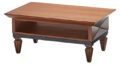 Produktbild von Moderner Brauner Couchtisch Designer Luxus Tisch Holzmöbel Arbeitszimmer