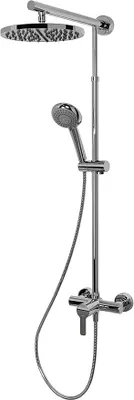 Produktbild von Duschsystem Regendusche mit Einhebelmischer und Kopfbrause rund chrom von