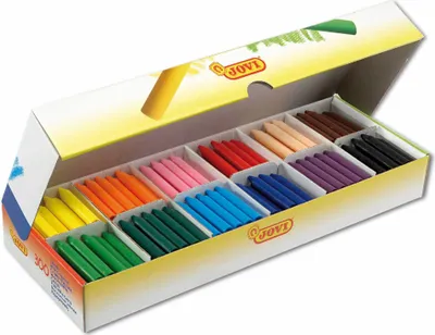 Obrázok produktu pre JOVI 989 JOVI Wax Crayons Jumbo Wachsmalstifte farbsortiert, 300 St.