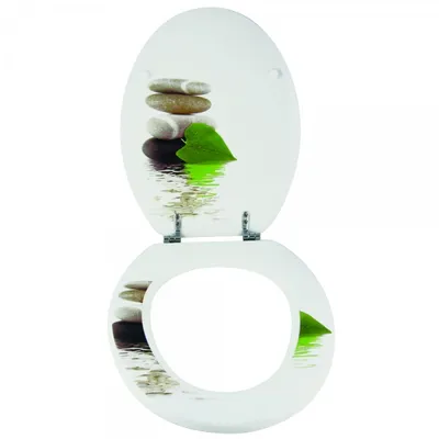 Produktbild von WC-Sitz Toilettendeckel Toilettensitz WC Deckel Klobrille MDF (Lingga)