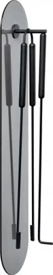 Produktbild von Blomus 66160 Kaminbesteck wandmontiert 3 tlg Ashi Schwarz