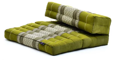 Produktbild von Leewadee Klappbares Meditationskissen 50 x 70 x 12 cm - Kapok Bodenkissen
