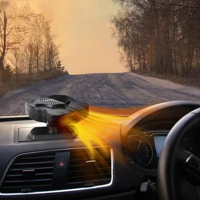 Immagine prodotto di Ventilatore portatile per auto con rotazione a 360° - 12 V, 150 W - con presa accendisigari - per auto