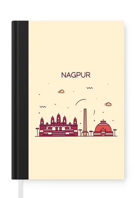 Obrázok produktu pre MuchoWow® Zápisník Denník Rozpočet A5 India - Panoráma - Nagpur