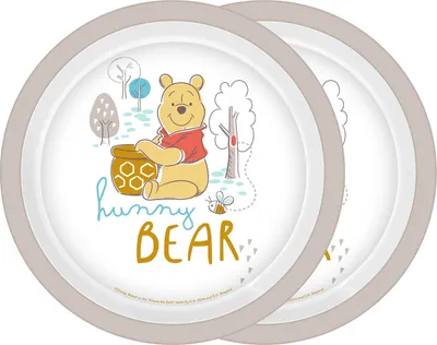 Produktbild von Teller Winnie Pooh hunny Bear 2er Set 215cm
