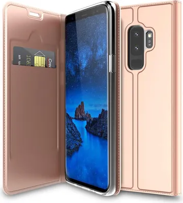 Zdjęcie produktu dla Pokrowiec na telefon komórkowy Samsung Galaxy S9 Plus Book Etui ochronne Slim Flip Cover Case